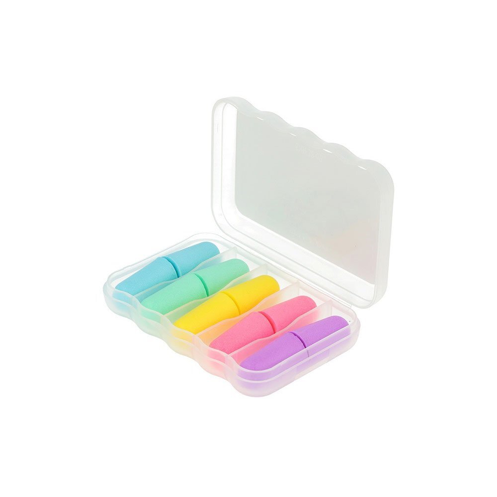 NOVAMA Set 5 perechi dopuri de urechi Senna Foam pentru reducerea zgomotului confortabile si eficiente multicolore