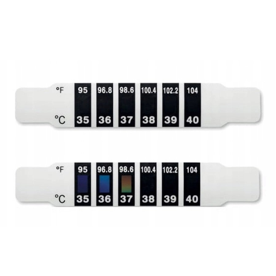 NOVAMA Set termometru banda pentru frunte White LCD cristale lichide 3 buc albnegru