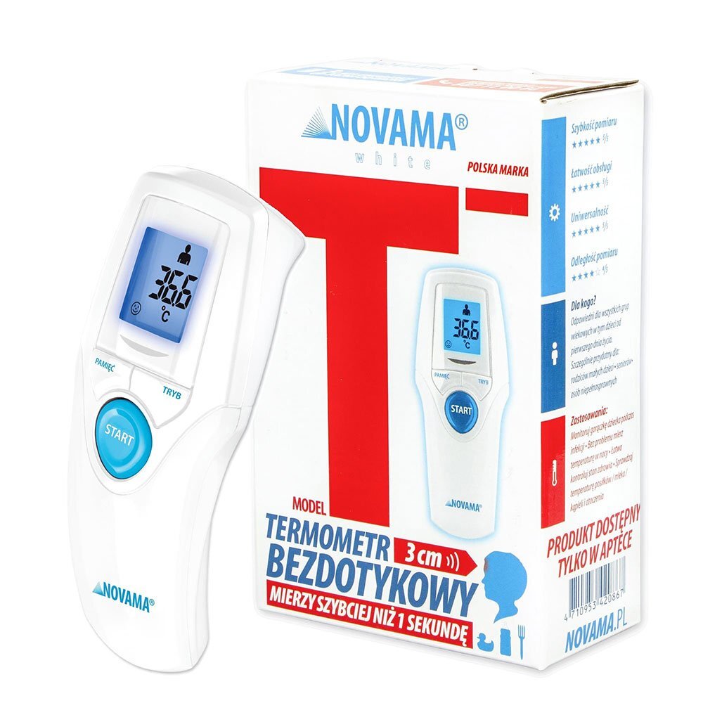 NOVAMA Termometru non-contact White T1S alb