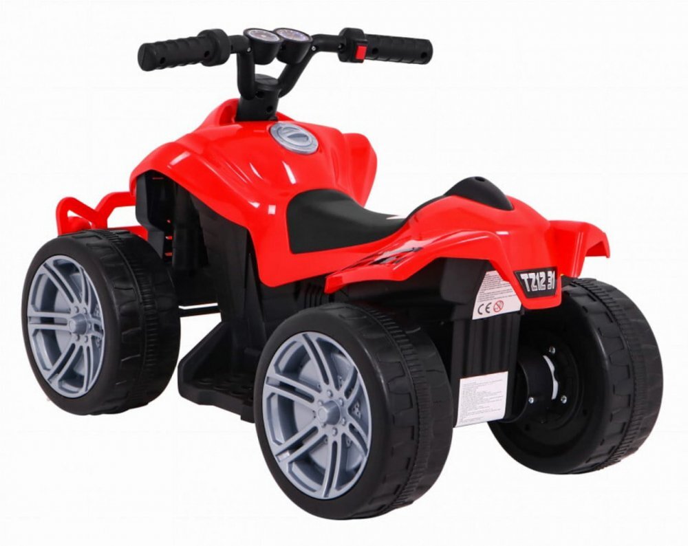 Novokids ATV electric pentru copii Mini Monster Rosu 6V lungime 70 cm greutate admisa 30 kg