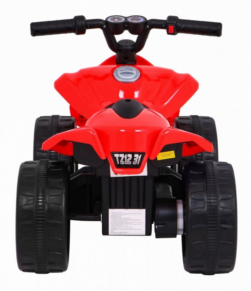 Novokids ATV electric pentru copii Mini Monster Rosu 6V lungime 70 cm greutate admisa 30 kg