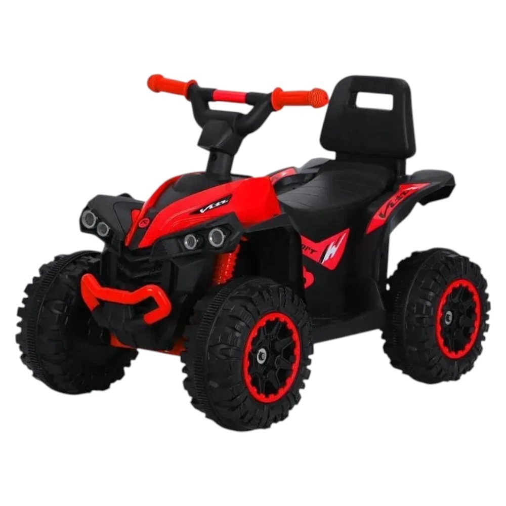Novokids ATV fara pedale pentru copii Little Monster Rosu cu melodii si lumini maxim 25 kg sezut confortabil
