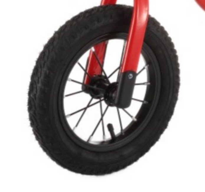 Novokids Bicicleta pentru copii SplendOr Balance Bike 120 Rosu pedagogica fara pedale cu Roti gonflabile din cauciuc de 12 inch 1-5 ani Maxim 30 kg Cadru otel Ghidon si sa reglabile pe inaltime