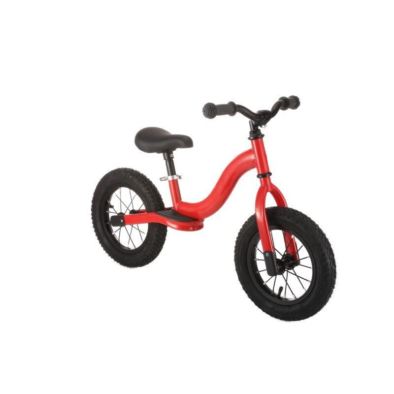Novokids Bicicleta pentru copii SplendOr Balance Bike 120 Rosu pedagogica fara pedale cu Roti gonflabile din cauciuc de 12 inch 1-5 ani Maxim 30 kg Cadru otel Ghidon si sa reglabile pe inaltime