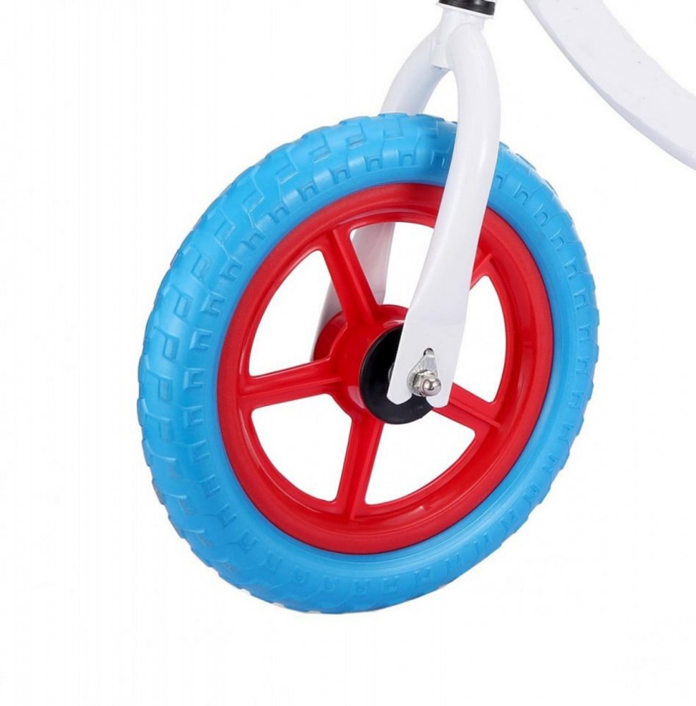 Novokids Bicicleta pentru copii SplendOr Balance Bike 121 Alb pedagogica fara pedale Roti 12 inch 1-5 ani Maxim 30 kg Cadru otel Roti din spuma cauciucata EVA Ghidon si sa reglabile pe inaltime
