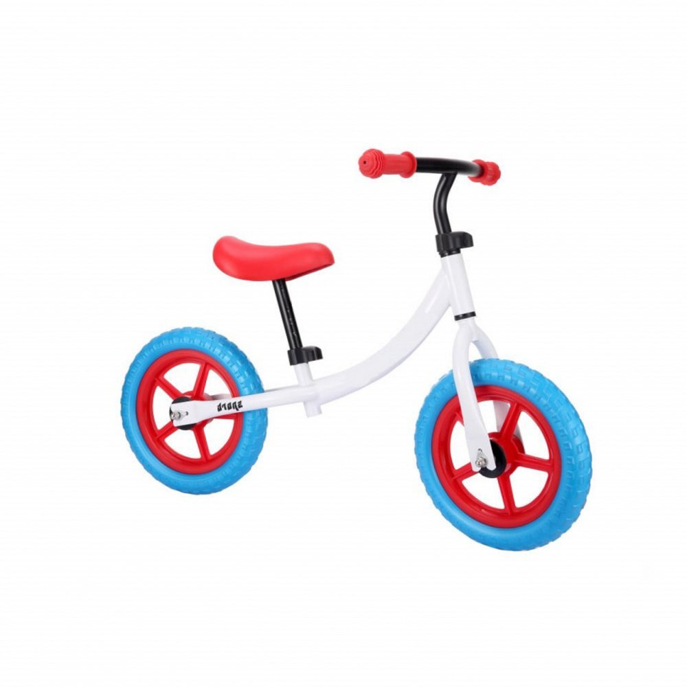 Novokids Bicicleta pentru copii SplendOr Balance Bike 121 Alb pedagogica fara pedale Roti 12 inch 1-5 ani Maxim 30 kg Cadru otel Roti din spuma cauciucata EVA Ghidon si sa reglabile pe inaltime