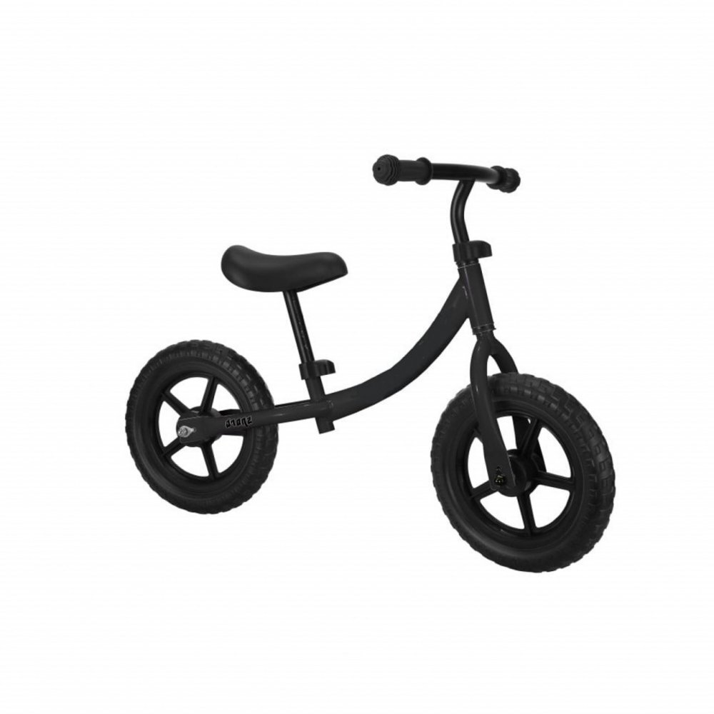 Novokids Bicicleta pentru copii SplendOr Balance Bike 121 Negru pedagogica fara pedale Roti 12 inch 1-5 ani Maxim 30 kg Cadru otel Roti din spuma cauciucata EVA Ghidon si sa reglabile pe inaltime