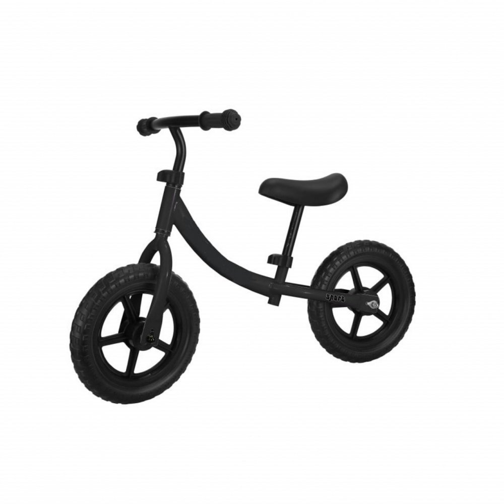 Novokids Bicicleta pentru copii SplendOr Balance Bike 121 Negru pedagogica fara pedale Roti 12 inch 1-5 ani Maxim 30 kg Cadru otel Roti din spuma cauciucata EVA Ghidon si sa reglabile pe inaltime