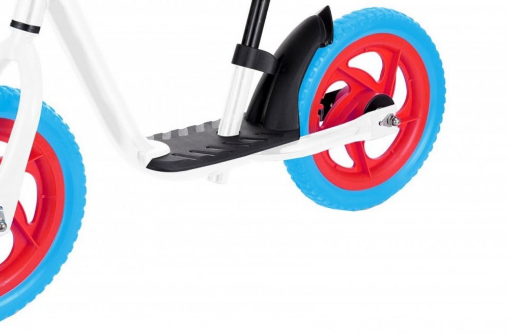 Novokids Bicicleta pentru copii SplendOr Balance Bike 124 Alb pedagogica fara pedale Cu platforma Roti 12 inch 1-5 ani Maxim 30 kg Cadru otel Roti din spuma cauciucata EVA Ghidon si sa reglabile pe inaltime
