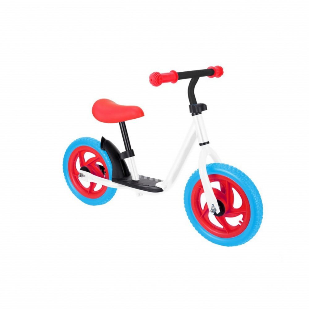 Novokids Bicicleta pentru copii SplendOr Balance Bike 124 Alb pedagogica fara pedale Cu platforma Roti 12 inch 1-5 ani Maxim 30 kg Cadru otel Roti din spuma cauciucata EVA Ghidon si sa reglabile pe inaltime