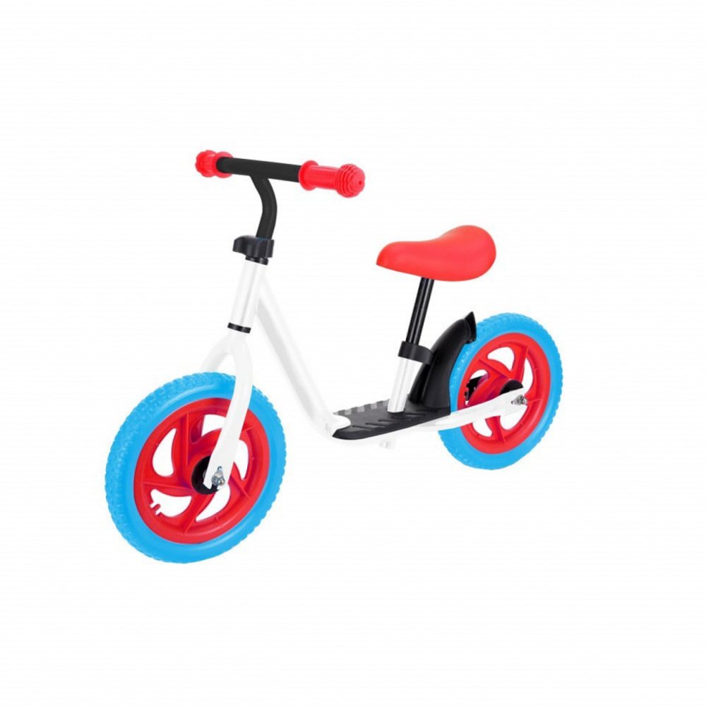 Novokids Bicicleta pentru copii SplendOr Balance Bike 124 Alb pedagogica fara pedale Cu platforma Roti 12 inch 1-5 ani Maxim 30 kg Cadru otel Roti din spuma cauciucata EVA Ghidon si sa reglabile pe inaltime