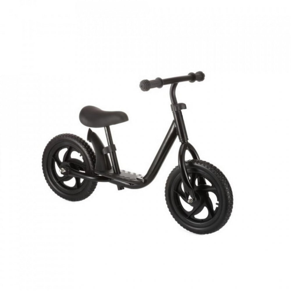 Novokids Bicicleta pentru copii SplendOr Balance Bike 124 Negru pedagogica fara pedale Cu platforma Roti 12 inch 1-5 ani Maxim 30 kg Cadru otel Roti din spuma cauciucata EVA Ghidon si sa reglabile pe inaltime
