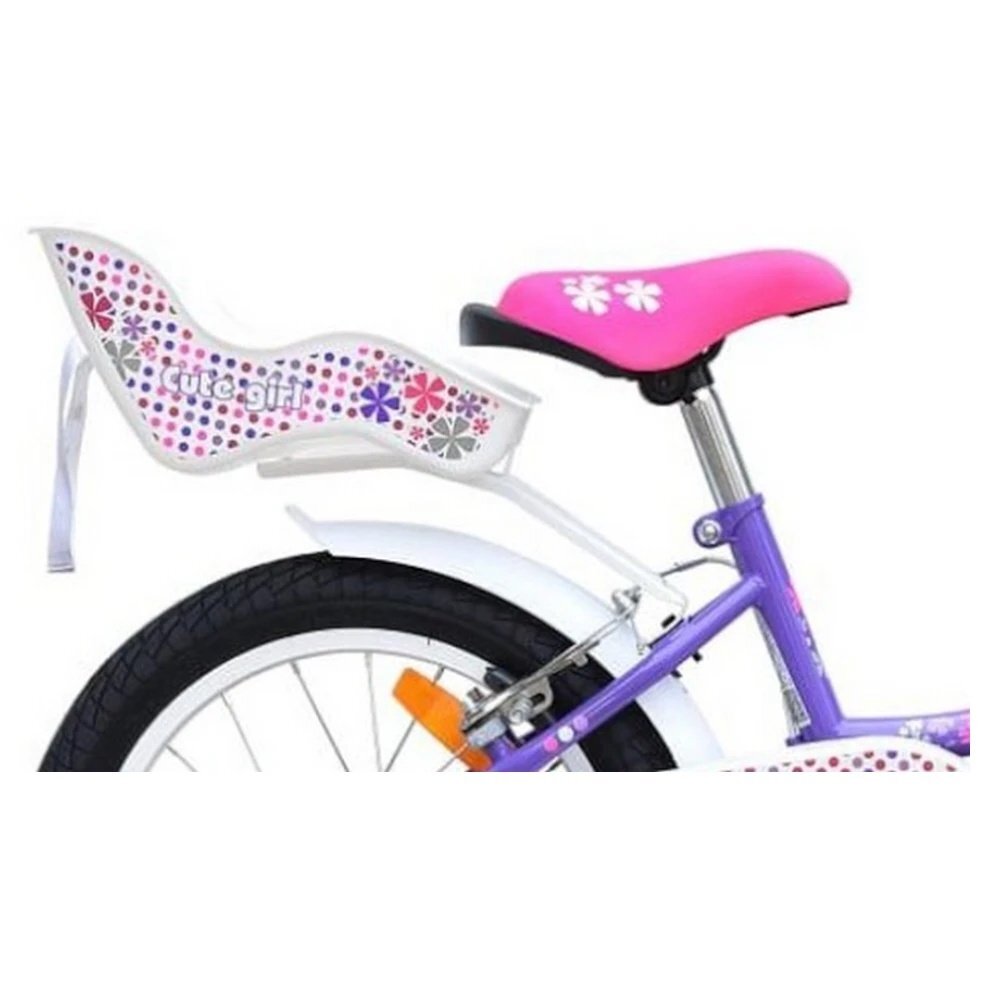 Novokids Bicicleta pentru copii SplendOr Boom PRO Edition Mov Cu cosulet pentru copii Roti 12 inch Greutate admisa 50 kg Cadru din otel Roti ajutatoare detasabile Ghidon reglabil pe inaltime