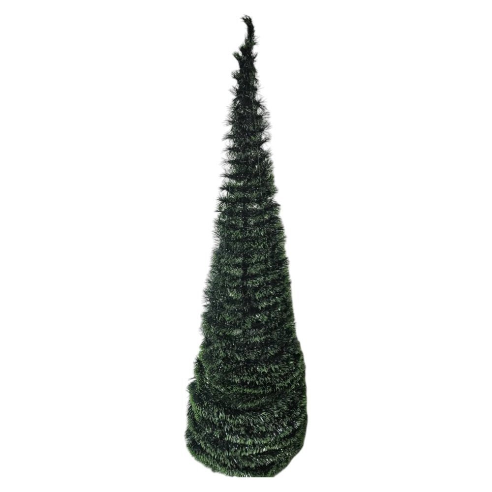 Novokids Brad artificial de Craciun pliabil Pop-up Tree Verde cu ace lungi Inaltime 120 cm Suport inclus Pom de Craciun