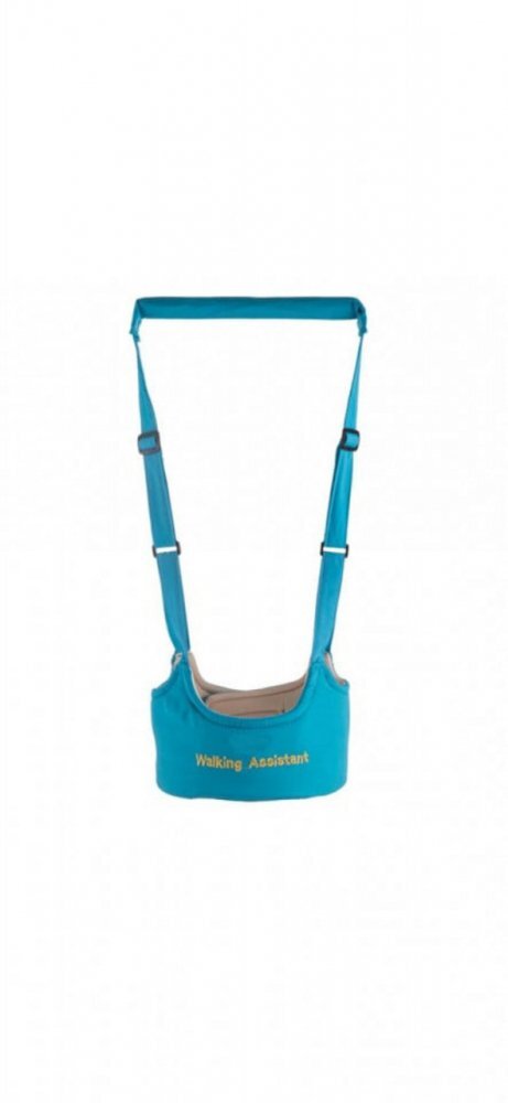Novokids Ham pentru copii First Walking Assistant Turquoise cu Maner confortabil Intaritura Material moale Greutate admisa 15 kg Lavabil