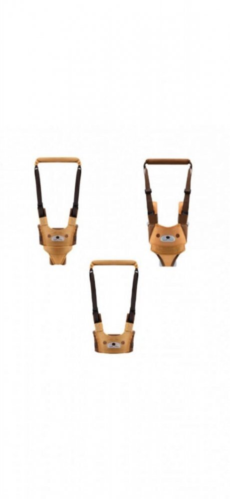 Novokids Ham pentru copii Premium Bear Walking Assistant Maro cu Maner confortabil Intaritura Material moale Greutate admisa 20 kg Lavabil
