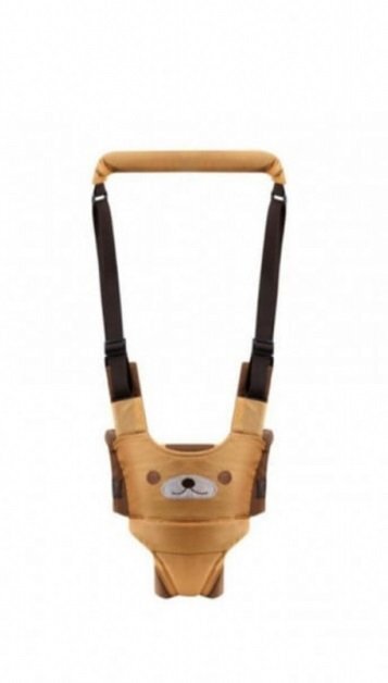Novokids Ham pentru copii Premium Bear Walking Assistant Maro cu Maner confortabil Intaritura Material moale Greutate admisa 20 kg Lavabil