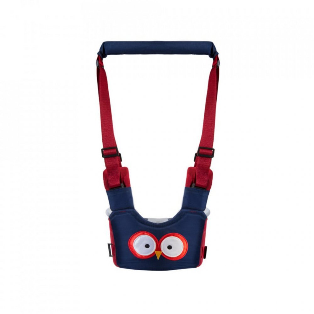 Novokids Ham pentru copii Premium Owl Walking Assistant Bleumarin cu maner comfortabil intaritura material moale greutate suportata 20 kg lavabil