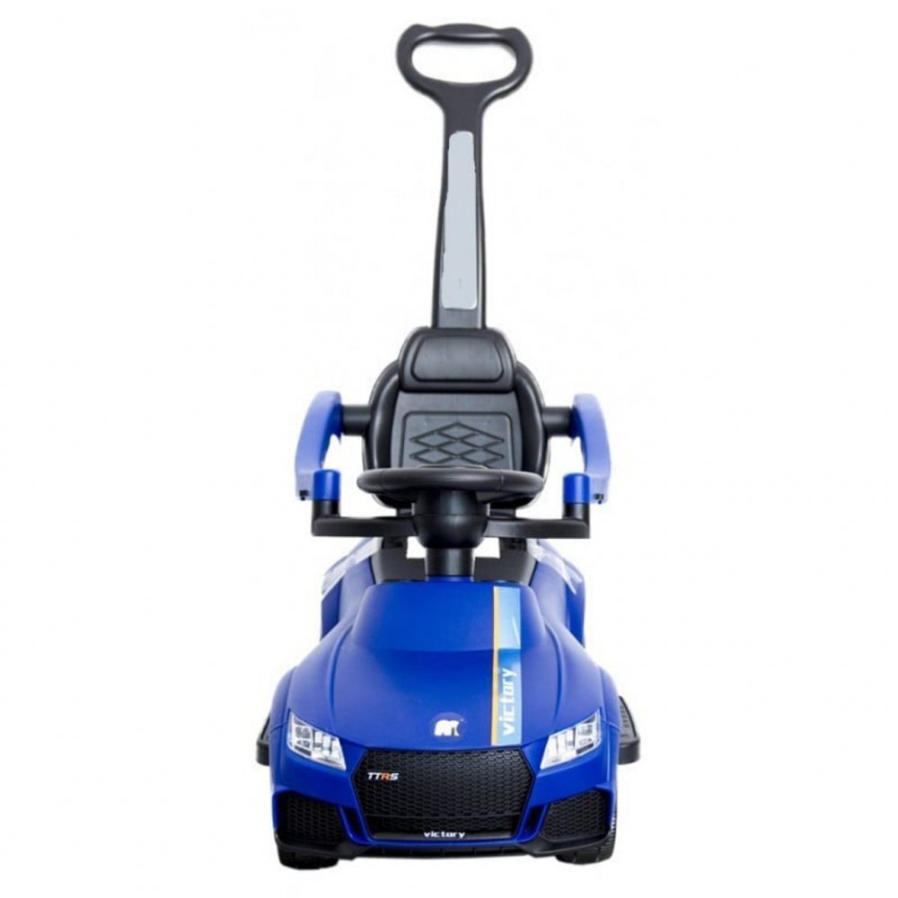 Novokids Masinuta pentru copii Victory Car Albastru fara pedale cu melodii si lumini maner detasabil greutate suportata 25 kg