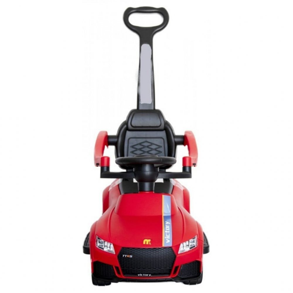Novokids Masinuta pentru copii Victory Car Rosu fara pedale cu melodii si lumini maner detasabil greutate suportata 25 kg