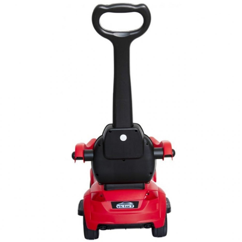 Novokids Masinuta pentru copii Victory Car Rosu fara pedale cu melodii si lumini maner detasabil greutate suportata 25 kg