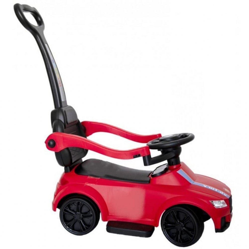 Novokids Masinuta pentru copii Victory Car Rosu fara pedale cu melodii si lumini maner detasabil greutate suportata 25 kg