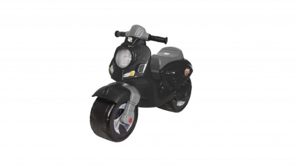 Novokids Motocicleta pentru copii Vespa Scooter Mini Negru fara pedale greutate suportata 30 kg roti late stabilitate mare
