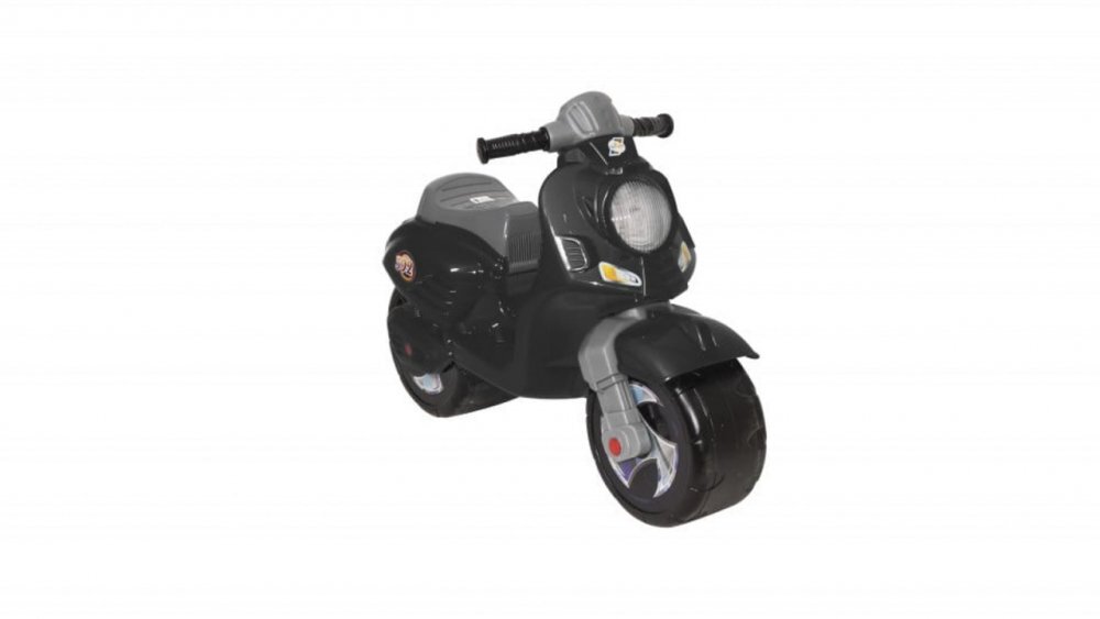 Novokids Motocicleta pentru copii Vespa Scooter Mini Negru fara pedale greutate suportata 30 kg roti late stabilitate mare