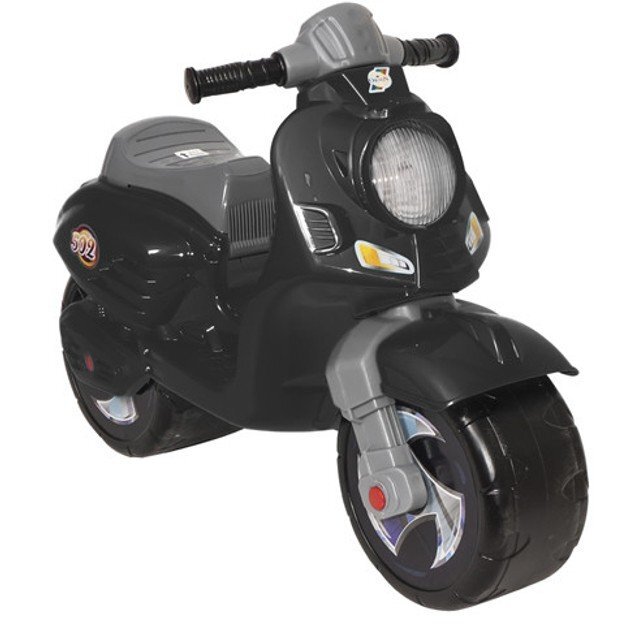 Novokids Motocicleta pentru copii Vespa Scooter Mini Negru fara pedale greutate suportata 30 kg roti late stabilitate mare
