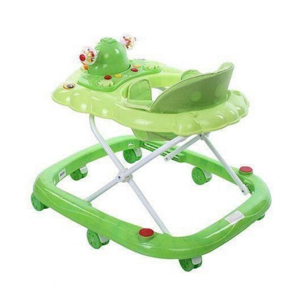 Novokids Premergator pentru copii Duckey Verde cu melodii reglabil in 3 trepte pliabil