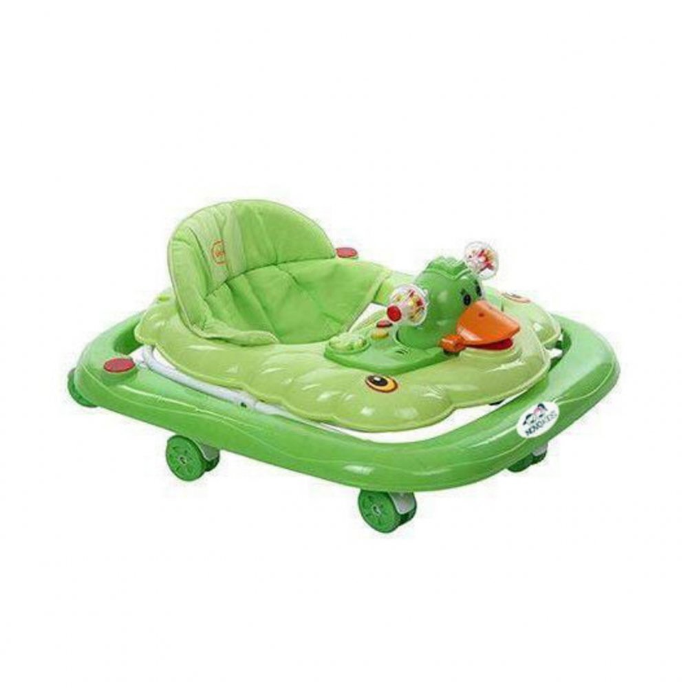 Novokids Premergator pentru copii Duckey Verde cu melodii reglabil in 3 trepte pliabil