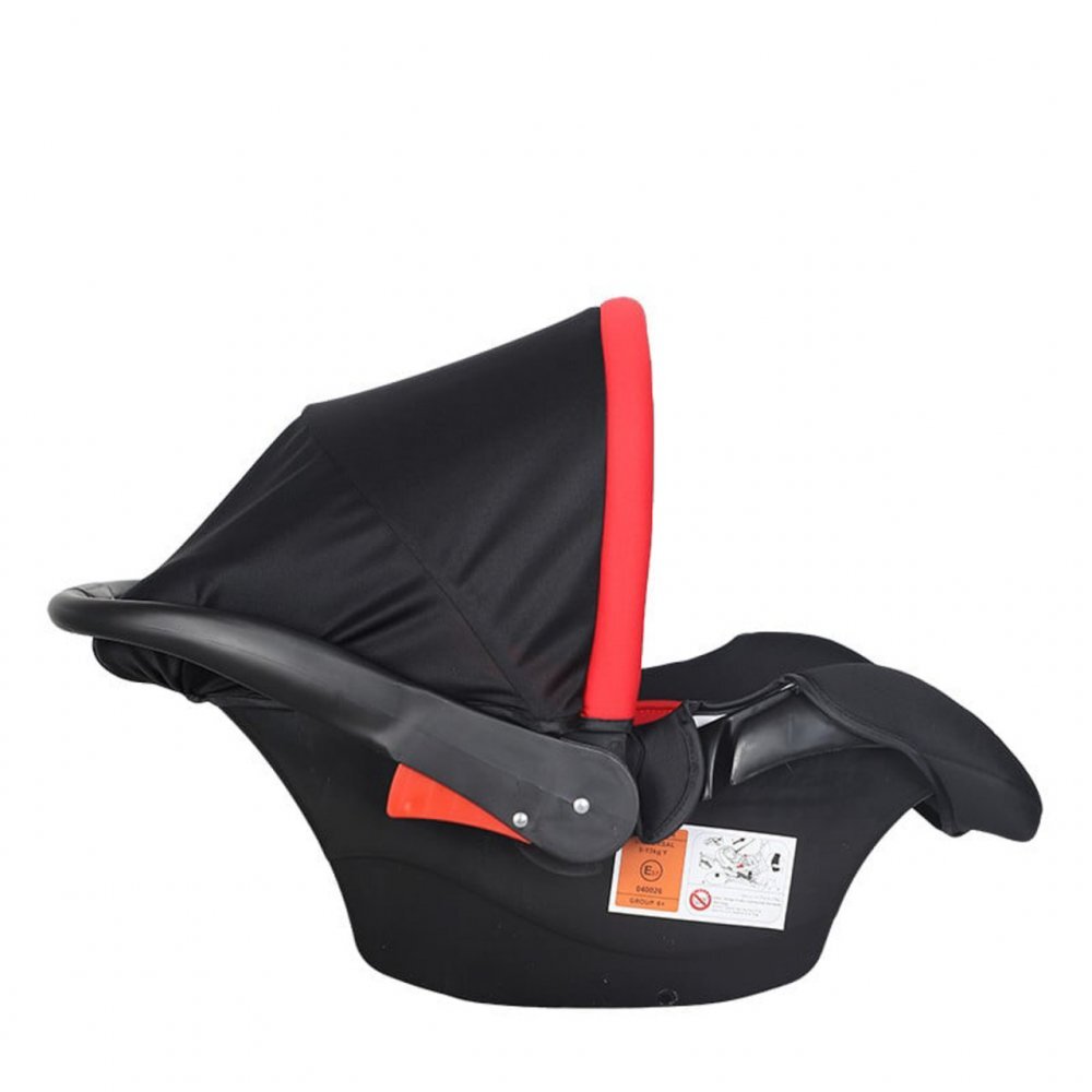 Novokids Scaun auto Safety Shell PRO Rosu Omologare R-129 i-Size Maner reglabil Captuseala confortabila Sistem de prindere in 5 puncte Greutate admisa 13 kg