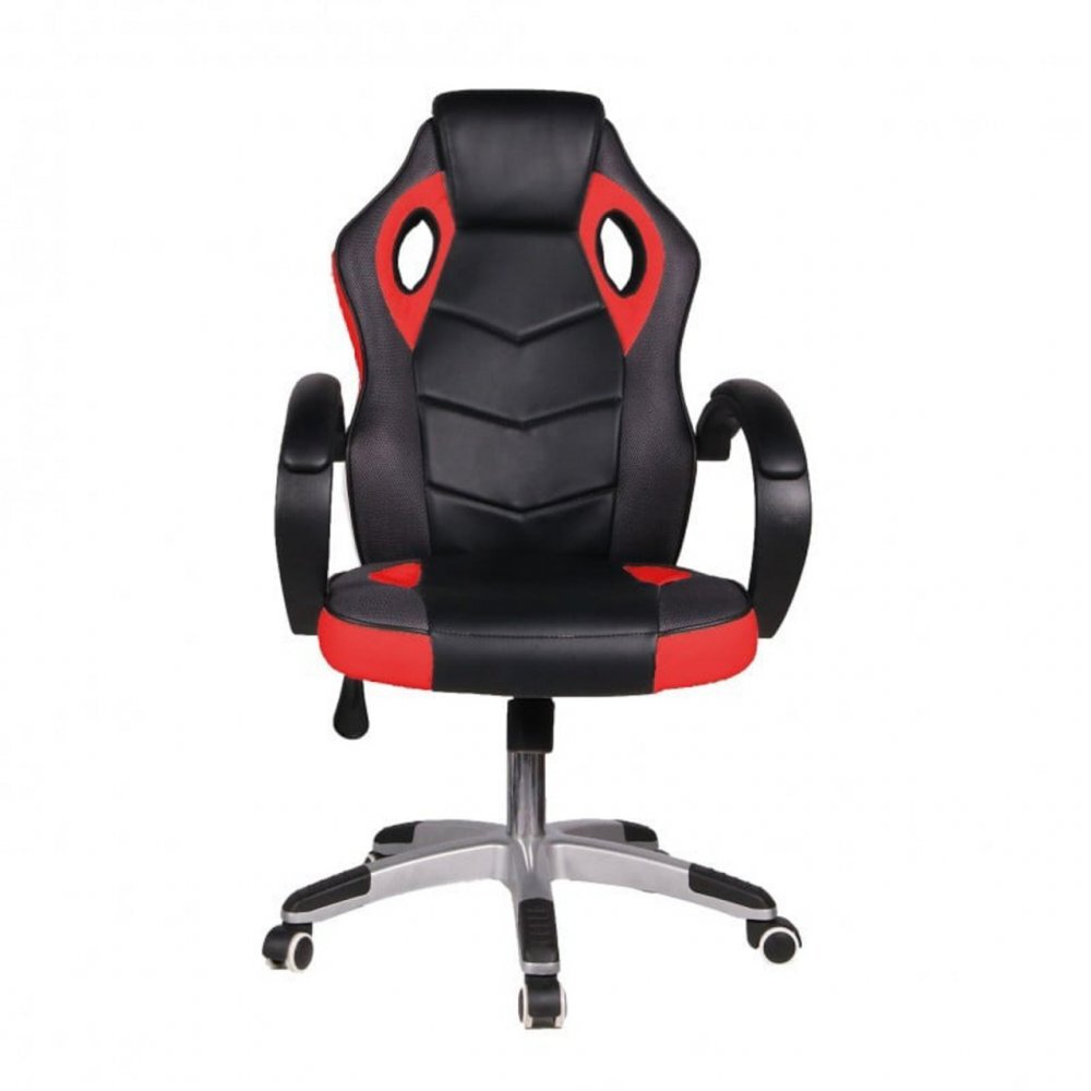 Novokids Scaun ergonomic de birou Gamer Pro Rosu cu Negru rotatie 360 grade inaltime reglabila 117-127 cm latime 60 cm greutate admisa 120 kg