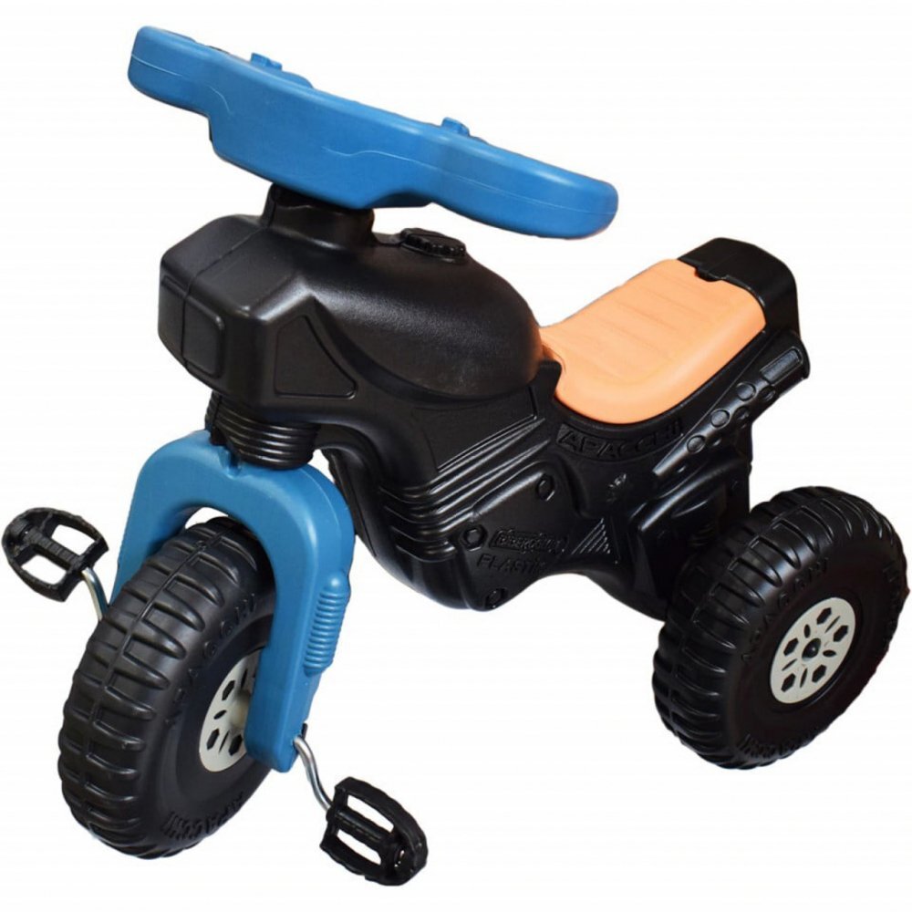 Novokids Tricicleta pentru copii Apacchi Negru cu pedale