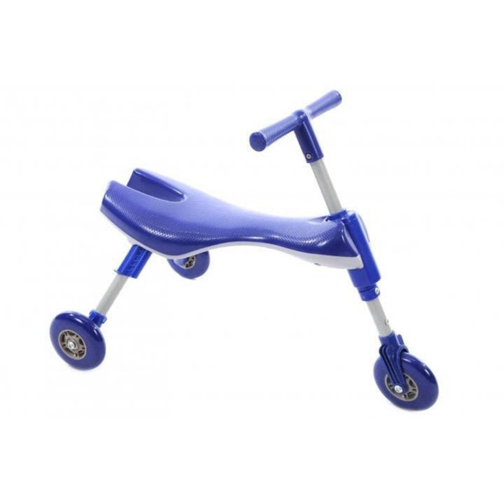 Novokids Tricicleta pliabila pentru copii Kids Scuttle Bug Albastru cadru metalic 3 roti din silicon greutate admisa 20 kg