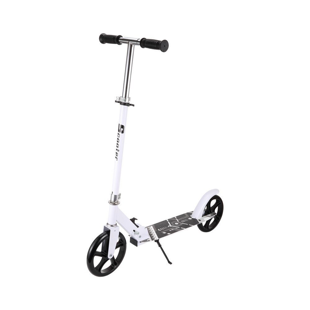 Novokids Trotineta pentru copii si adolescenti Fusion EVO Pro Alb Functie Super Brake Maner reglabil pe inaltime Diametru roata 200 mm Greutate admisa 100 kg