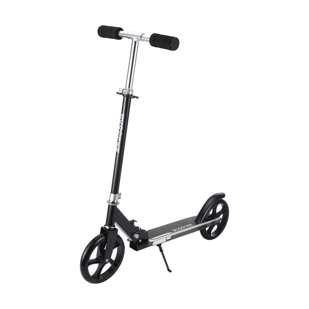Novokids Trotineta pentru copii si adolescenti Fusion EVO Pro Negru Functie Super Brake Maner reglabil pe inaltime Diametru roata 200 mm Greutate admisa 100 kg