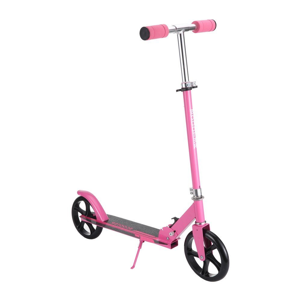 Novokids Trotineta pentru copii si adolescenti Fusion EVO Pro Roz Functie Super Brake Maner reglabil pe inaltime Diametru roata 200 mm Greutate admisa 100 kg