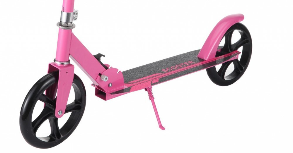 Novokids Trotineta pentru copii si adolescenti Fusion EVO Pro Roz Functie Super Brake Maner reglabil pe inaltime Diametru roata 200 mm Greutate admisa 100 kg