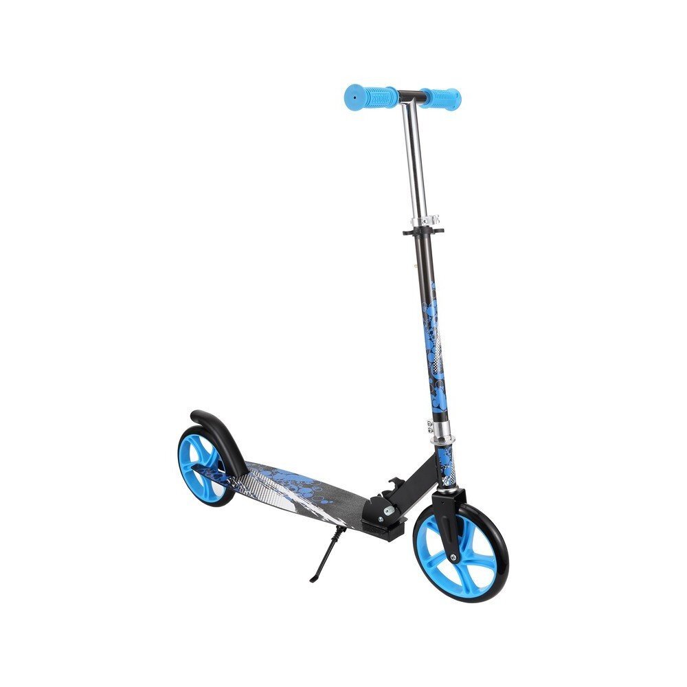 Novokids Trotineta pentru copii si adolescenti Storm Camo Pro Albastru Camuflaj greutate suportata 100 kg functie Super Brake maner reglabil pe inaltime diametru roata 200 mm