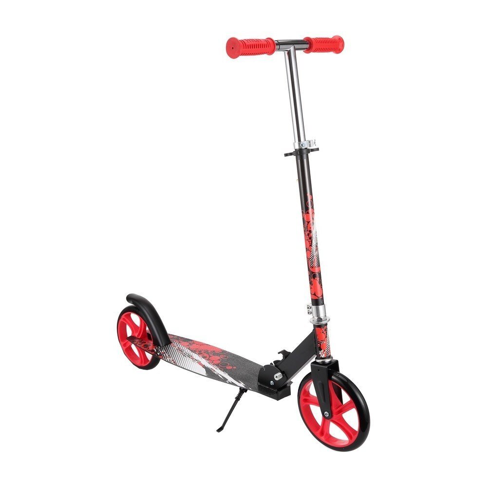 Novokids Trotineta pentru copii si adolescenti Storm Camo Pro Rosu Camuflaj greutate suportata 100 kg functie Super Brake maner reglabil pe inaltime diametru roata 200 mm