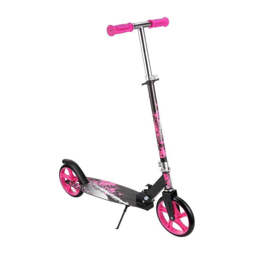 Novokids Trotineta pentru copii si adolescenti Storm Camo Pro Roz Camuflaj greutate suportata 100 kg functie Super Brake maner reglabil pe inaltime diametru roata 200 mm
