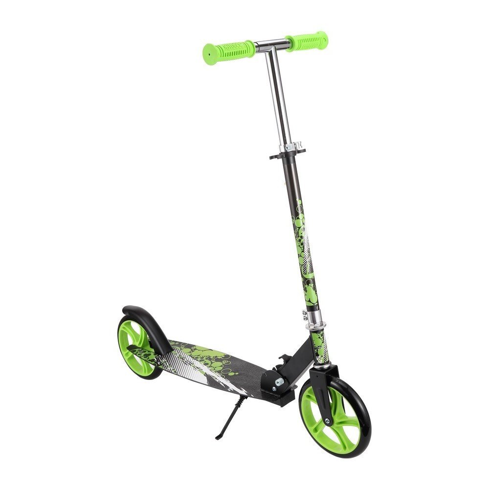 Novokids Trotineta pentru copii si adolescenti Storm Camo Pro Verde Camuflaj greutate suportata 100 kg functie Super Brake maner reglabil pe inaltime diametru roata 200 mm
