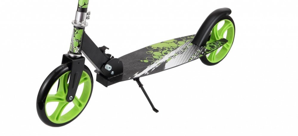 Novokids Trotineta pentru copii si adolescenti Storm Camo Pro Verde Camuflaj greutate suportata 100 kg functie Super Brake maner reglabil pe inaltime diametru roata 200 mm