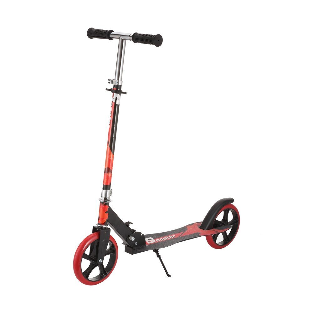 Novokids Trotineta pentru copii si adolescenti Storm Evo Pro Rosu greutate suportata 100 kg functie Super Brake maner reglabil pe inaltime diametru roata 200 mm
