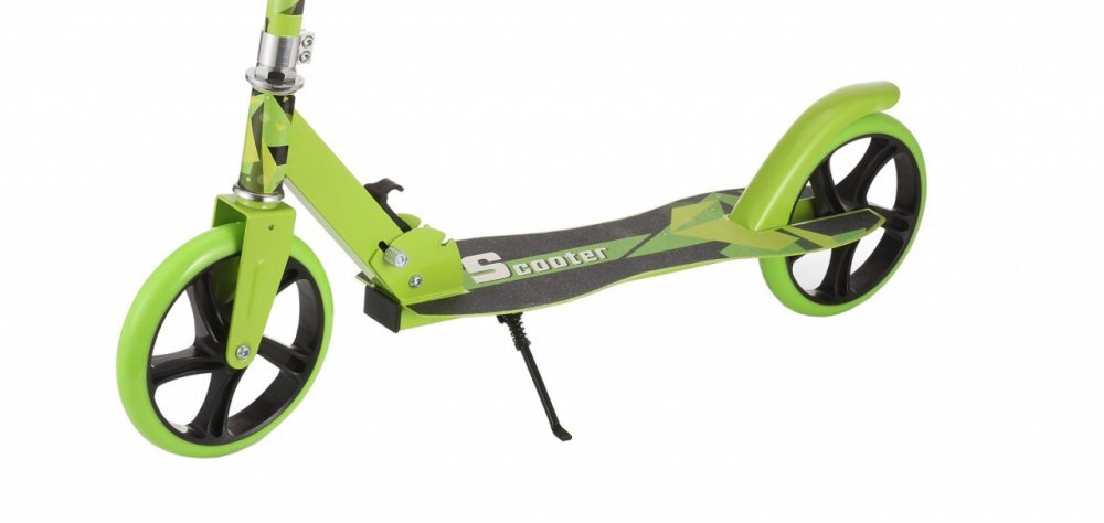 Novokids Trotineta pentru copii si adolescenti Storm Evo Pro Verde greutate suportata 100 kg functie Super Brake maner reglabil pe inaltime diametru roata 200 mm
