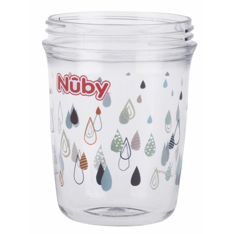 NUBY Cana cu manere 360 grade 6 luni + Gri