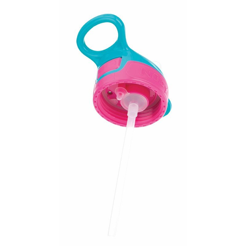 NUBY Cana sport cu pai moale si pliabil 360 ml 3 ani + Roz