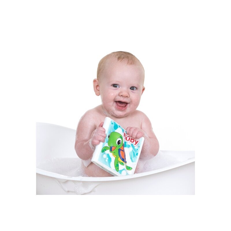 NUBY Carticica de colorat pentru baita cu animale 13x13x3 cm 4 luni+ multicolor