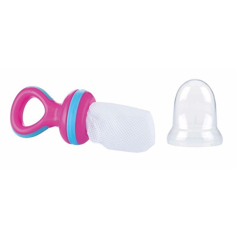NUBY Dispozitiv de hranire pentru fructe si legume 6 luni + mov